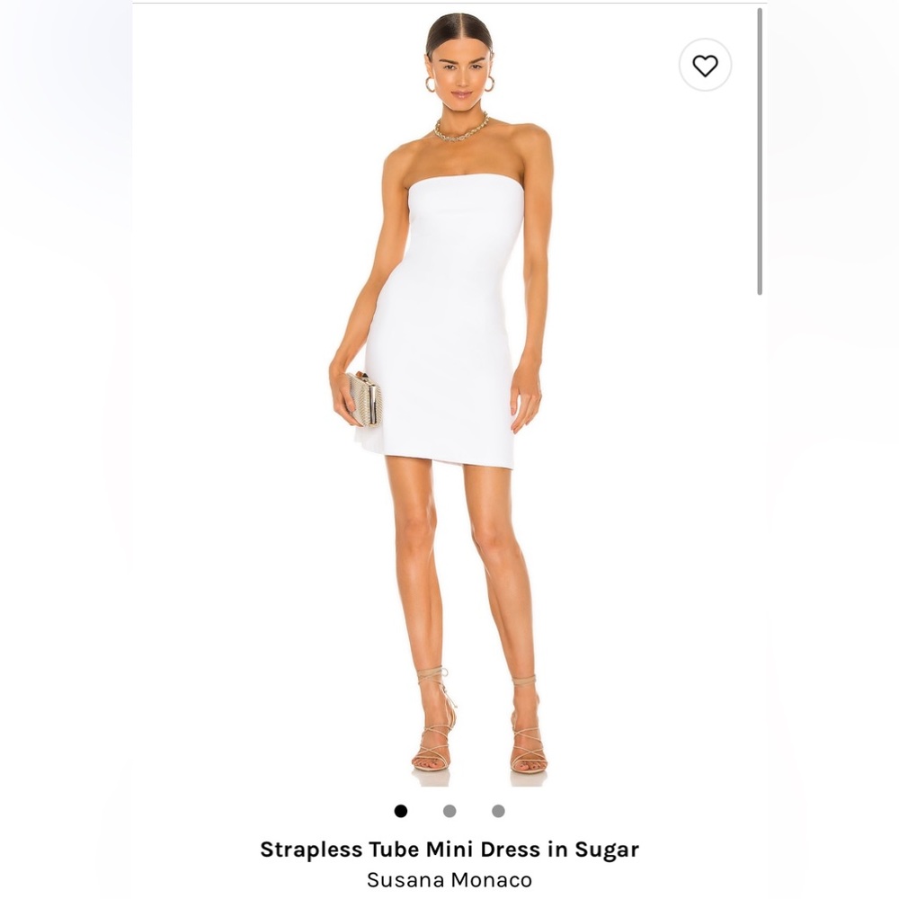 Susana Monaco white tube dress